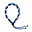 123Paracord Collier anti-tiques bricolé Capri Blaue/Pastel Sky bleu