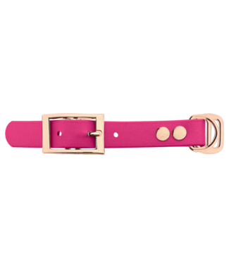 123Paracord Adaptateur Biothane 19MM Passion Rose/Or Rose