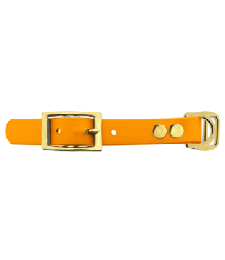 123Paracord Adaptateur Biothane 19MM Peach/Brass