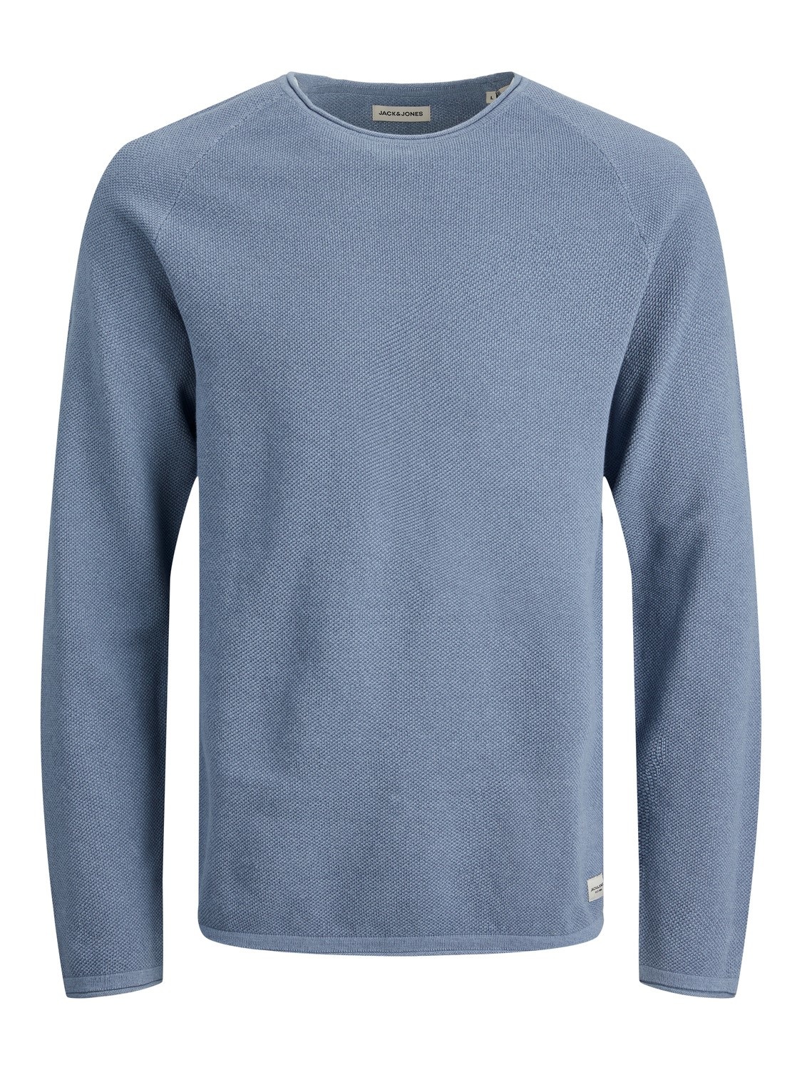 JACK & JONES gebreide tru heren Jjehill Knit Crew Neck Noos , Zwart , S