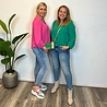 BLOUSE DOT MET V-HALS ONE SIZE BLOUSE DOT MET V-HALS ONE SIZE