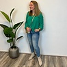 BLOUSE DOT MET V-HALS ONE SIZE BLOUSE DOT MET V-HALS ONE SIZE