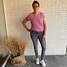 Vero Moda VMAVA PLAIN SS TOP STRIPE GA JRS NOOS PINK YARROW Vero Moda VMAVA PLAIN SS TOP STRIPE GA JRS NOOS PINK YARROW