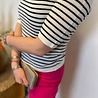 Vero Moda VMNEWLEXSUN 2/4 TIGHT O-NECK BLOU GA REP Vero Moda VMNEWLEXSUN 2/4 TIGHT O-NECK BLOU GA REP