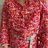 BLOUSE DOORKNOOP V-RUCHES BLOUSE DOORKNOOP V-RUCHES