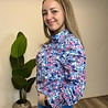 BLOUSE DOORKNOOP V-RUCHES BLOUSE DOORKNOOP V-RUCHES