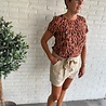 Vero Moda VMEASY JOY S/S TOP WVN GA Vero Moda VMEASY JOY S/S TOP WVN GA