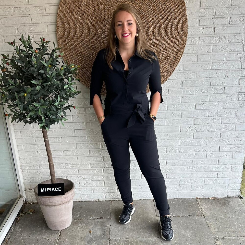 Mi Piace JUMPSUIT TRAVELSTOF 202033 BLACK Mi Piace JUMPSUIT TRAVELSTOF 202033 BLACK