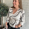 Vero Moda VMMERLE LS V-NECK KNOT TOP WVN GA Vero Moda VMMERLE LS V-NECK KNOT TOP WVN GA