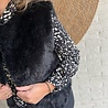 Ambika GILET FAKE FURRY FUR BLACK ONE SIZE Ambika GILET FAKE FURRY FUR BLACK ONE SIZE