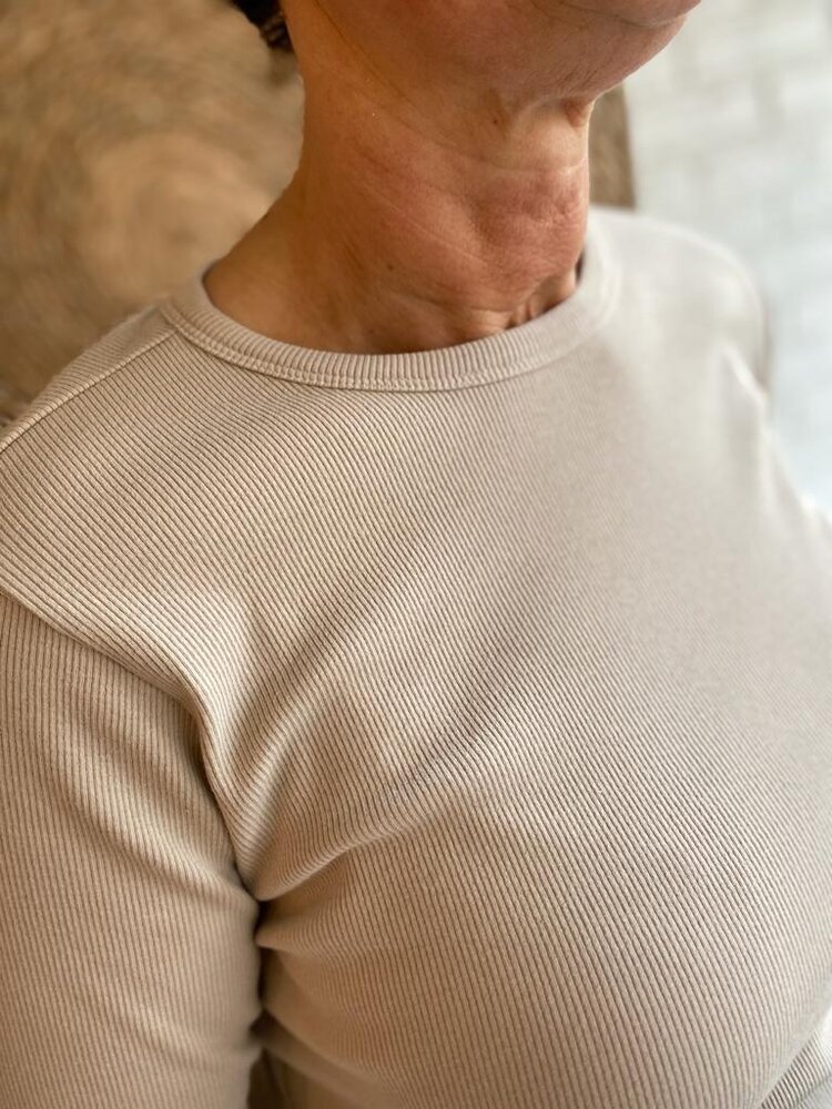 JDY JDYSOLAR L/S O NECK TOP JRS ATK