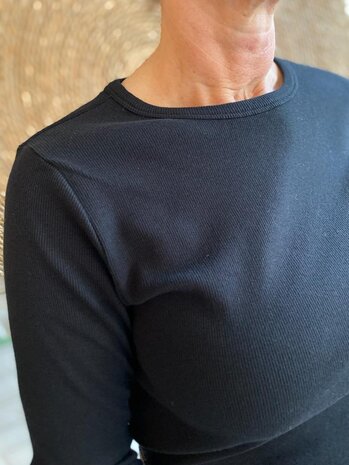 JDY JDYSOLAR L/S O NECK TOP JRS ATK