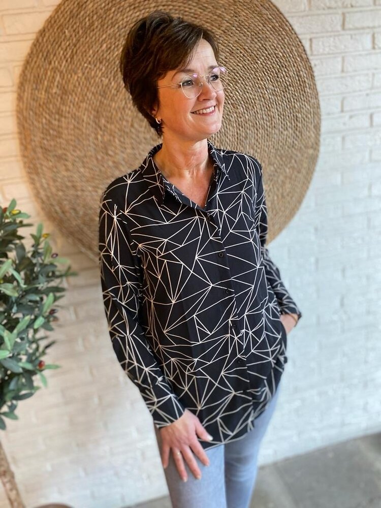 JDY JDYPIPER L/S LONG SHIRT WVN DIA