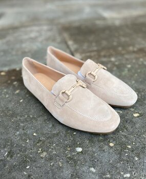 Poelman INSTAPPER ODETTE BEIGE SUEDE Poelman INSTAPPER ODETTE BEIGE SUEDE
