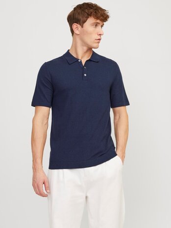 Jack en Jones JJEEMIL KNIT POLO S/S SN