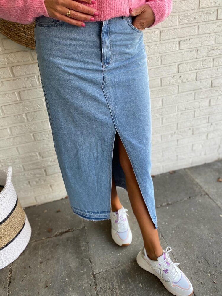 JDY JDYBELLA HW LONG SKIRT DNM NOOS