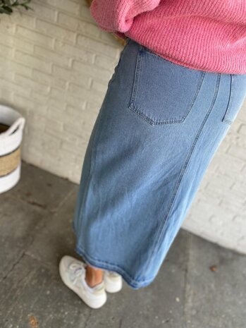 JDY JDYBELLA HW LONG SKIRT DNM NOOS