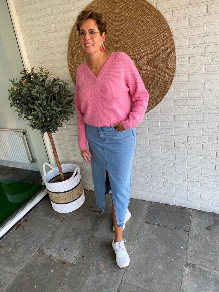 JDY JDYBELLA HW LONG SKIRT DNM NOOS