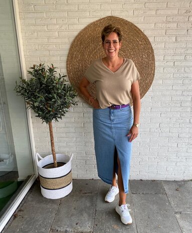 JDY JDYBELLA HW LONG SKIRT DNM NOOS