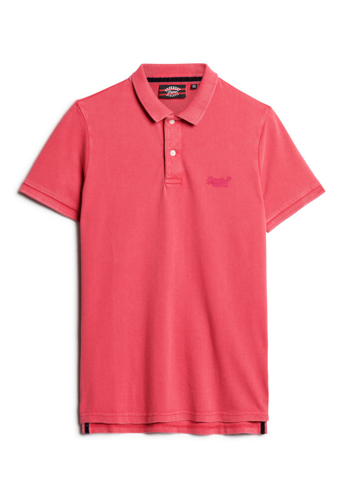 Superdry VINT DESTROY POLO RASPBERRY PINK
