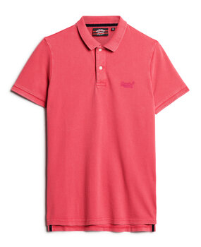 Superdry VINT DESTROY POLO RASPBERRY PINK Superdry VINT DESTROY POLO RASPBERRY PINK