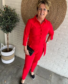 Mi Piace JUMPSUIT TRAVELSTOF 202033 RED