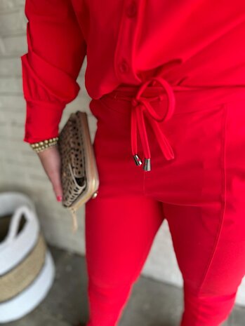 Mi Piace BROEK TRAVELSTOF 202240 RED