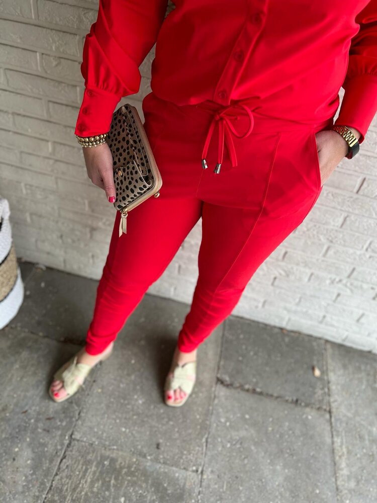 Mi Piace BROEK TRAVELSTOF 202240 RED