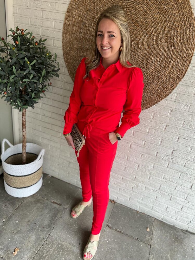 Mi Piace BROEK TRAVELSTOF 202240 RED