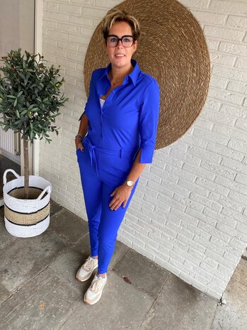 Mi Piace JUMPSUIT TRAVELSTOF 202033 COBALT Mi Piace JUMPSUIT TRAVELSTOF 202033 COBALT