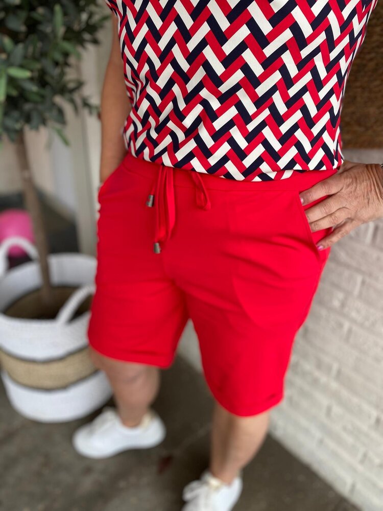 Mi Piace SHORT TRAVELSTOF 202423 RED