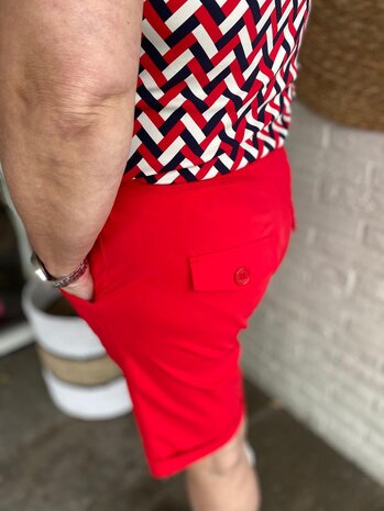 Mi Piace SHORT TRAVELSTOF 202423 RED