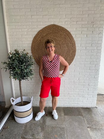 Mi Piace SHORT TRAVELSTOF 202423 RED