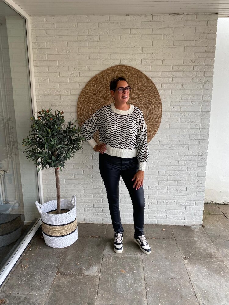 JDY JDYNEWTHUNDER COATED HIGH SKN PNT NOOS BLACK