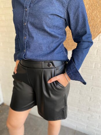 JDY JDYSOYA GEGGO PU SHORTS JRS ATK