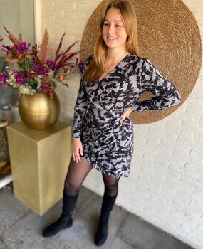 JDY JDYLINE LIFE L/S FITTED WRAP DRESS WVN