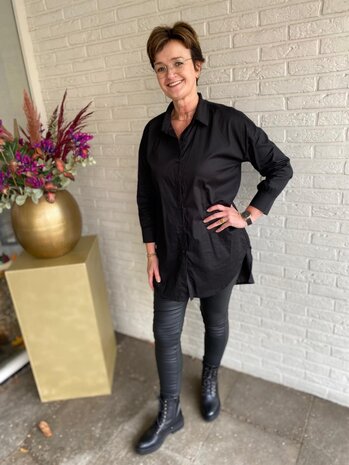 BLOUSE LANG ONE SIZE ZWART