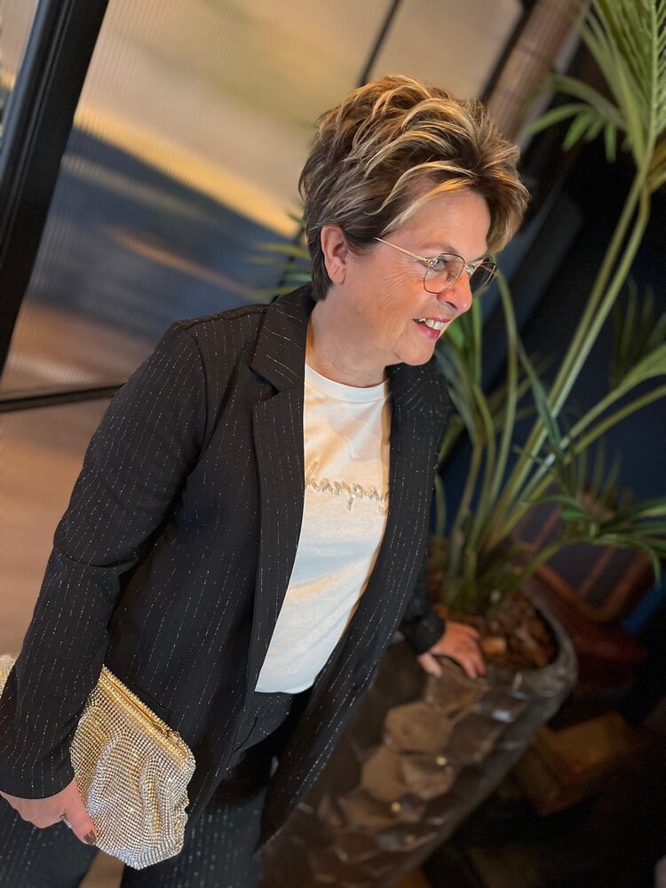 JDY JDYMARY L/S LUREX BLAZER JRS