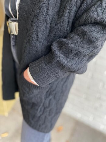 JDY JDYBLISS LS OPEN LONG CABLE CARDIGAN KNT JDY JDYBLISS LS OPEN LONG CABLE CARDIGAN KNT