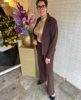 Mi Piace BLAZER TRAVELSTOF 202015 BROWN Mi Piace BLAZER TRAVELSTOF 202015 BROWN