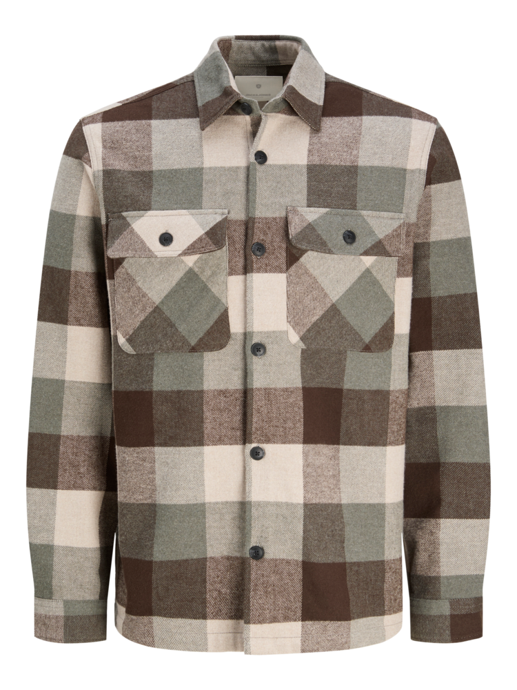 Jack en Jones JPRRAYMOND MELANGE CHECK LS OVERSHIRT SN