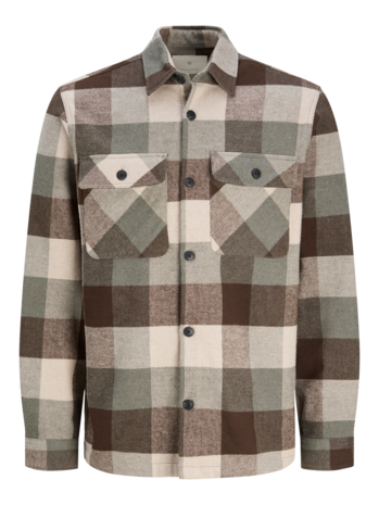 Jack en Jones JPRRAYMOND MELANGE CHECK LS OVERSHIRT SN
