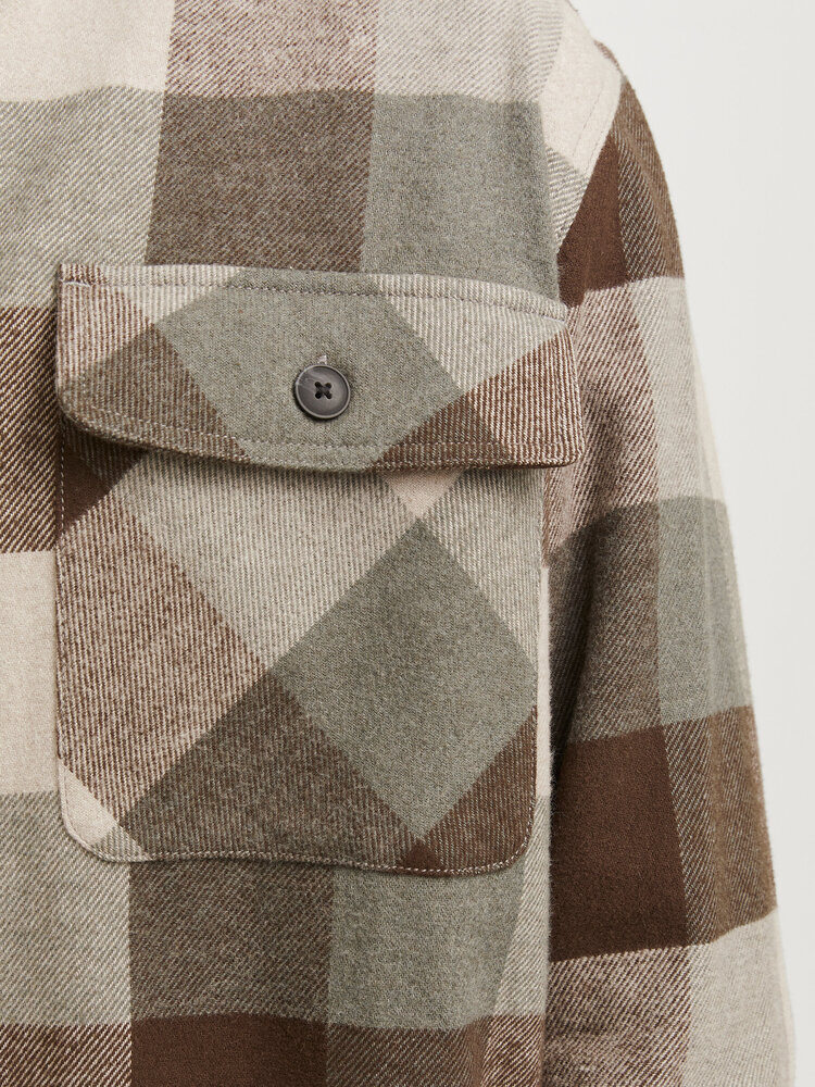 Jack en Jones JPRRAYMOND MELANGE CHECK LS OVERSHIRT SN