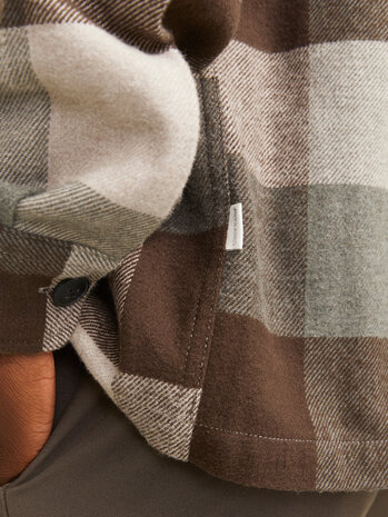 Jack en Jones JPRRAYMOND MELANGE CHECK LS OVERSHIRT SN
