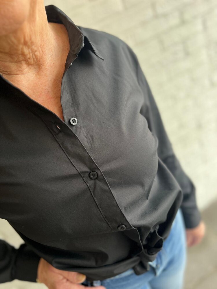 JDY JDYMIO L/S SHIRT WVN NOOS BLACK