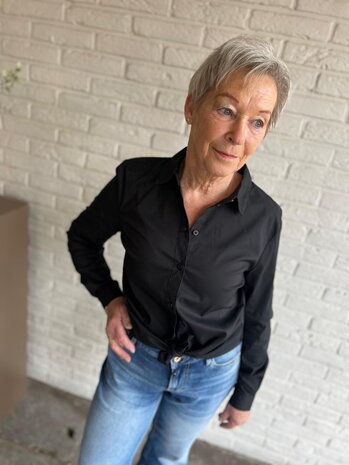 JDY JDYMIO L/S SHIRT WVN NOOS BLACK