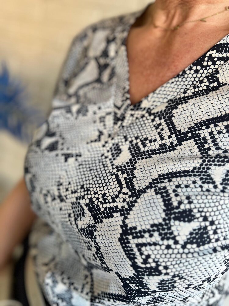 Mi Piace TOP TRAVELSTOF 202271 KIT SNAKE PRINT