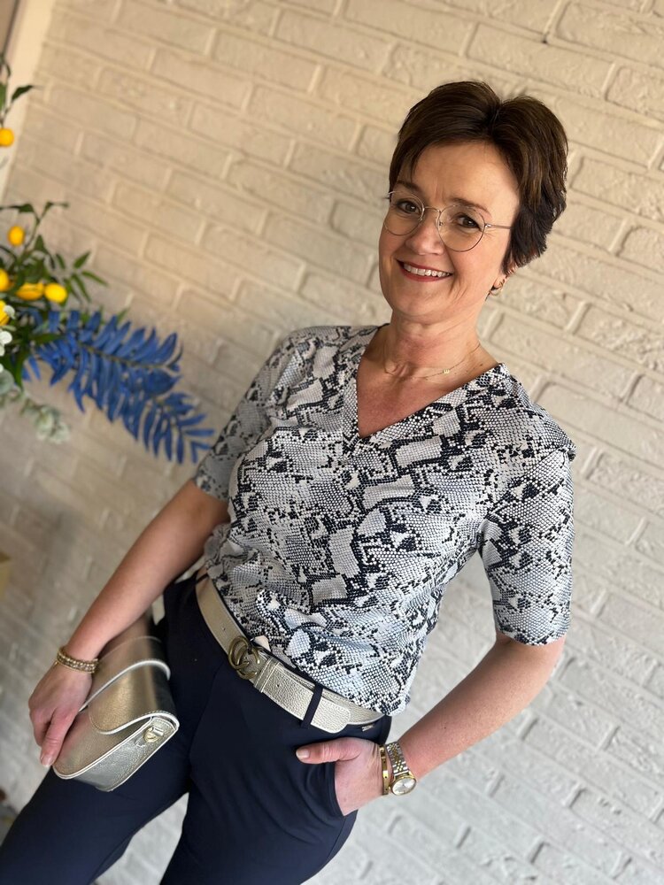 Mi Piace TOP TRAVELSTOF 202271 KIT SNAKE PRINT