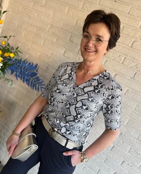 Mi Piace TOP TRAVELSTOF 202271 KIT SNAKE PRINT Mi Piace TOP TRAVELSTOF 202271 KIT SNAKE PRINT