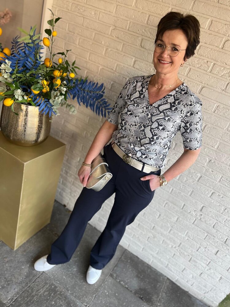 Mi Piace TOP TRAVELSTOF 202271 KIT SNAKE PRINT